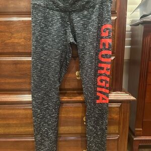 Zoozatz Black and Red UGA Leggings